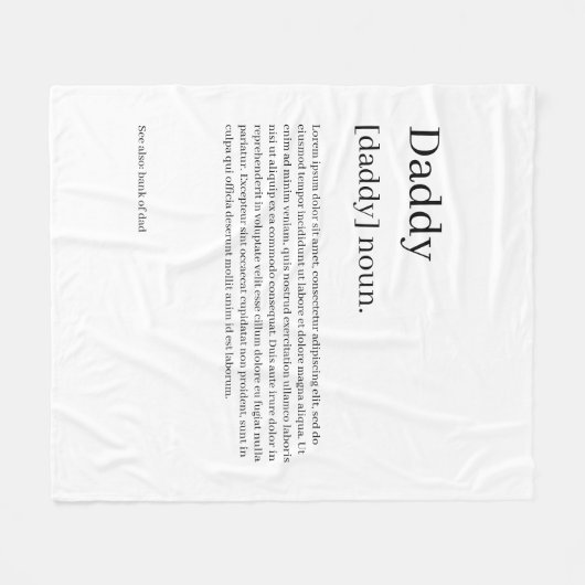 Definitie uw eigen, persoonlijk gepersonaliseerde  fleece deken (Voorkant (Horizontaal))