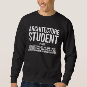 Definitie van architectuurstudent toekomstige arch trui