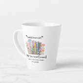 Definitie van "Booktrovert" Latte Mok (Linkerhoek)