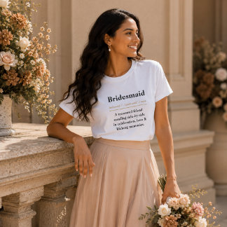 Definitie van Bruidsmeisje T-shirt