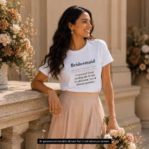 Definitie van Bruidsmeisje T-shirt