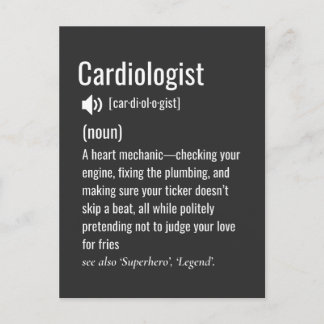Definitie van cardioloog briefkaart