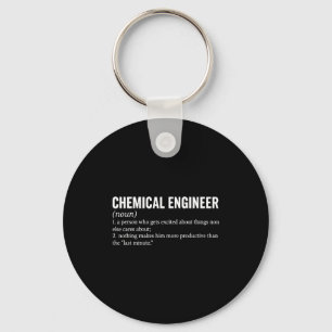 Definitie van chemisch ingenieur beroep Engineer Sleutelhanger
