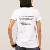 Definitie van Comedian T-shirt (Achterkant)
