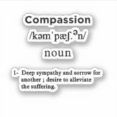 definitie van compassie sticker (Voorkant)