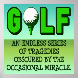 DEFINITIE VAN DE AFDRUKKING VAN HET GOLF-POSTER POSTER
