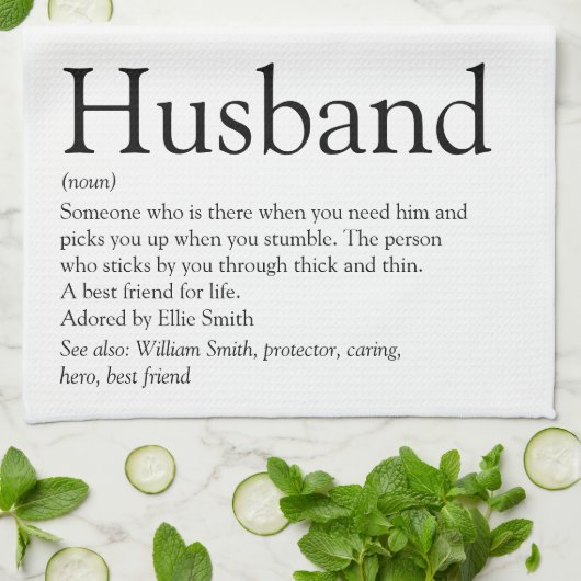 Definitie van de beste man ter wereld ooit theedoek (Gevouwen)