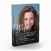 Definitie van de beste vrouw ter wereld Chic scrip Fotoblokken (Links)