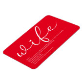 Definitie van de beste vrouw ter wereld magneet (Linkerzijde)