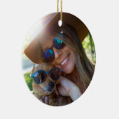 Definitie van de beste vrouw ter wereld Sneeuwvlok Keramisch Ornament (Rechts)