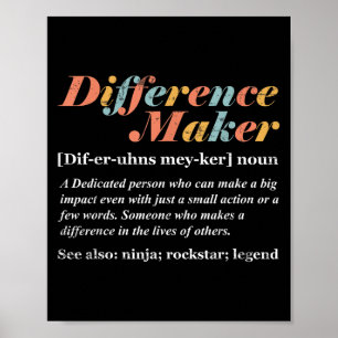 Definitie van Difference Maker Poster