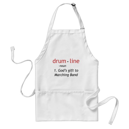 Definitie van Drumline Standaard Schort (Voorkant)