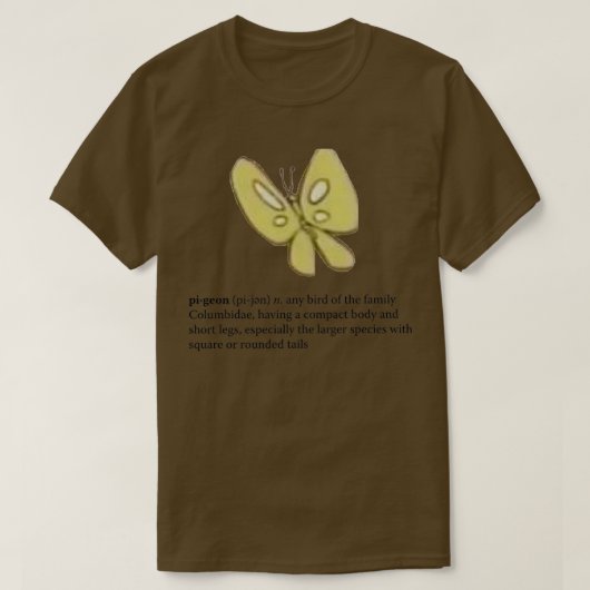 definitie van duif t-shirt (Design voorkant)