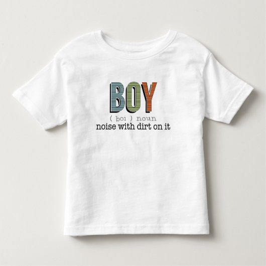 Definitie van een Boy Funny T-shirt (Voorkant)