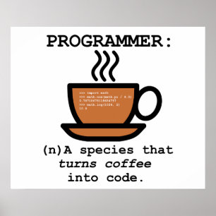 Definitie van een computerprogramma - Geek Poster