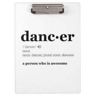 Definitie van een danser klembord