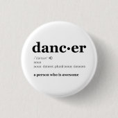 Definitie van een danser ronde button 3,2 cm (Voorkant)