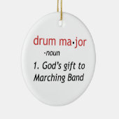 Definitie van een Drum Major Keramisch Ornament (Rechts)