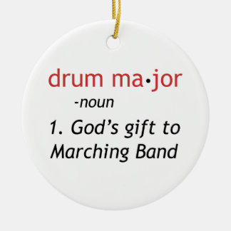 Definitie van een Drum Major Keramisch Ornament