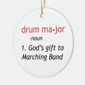 Definitie van een Drum Major Keramisch Ornament (Links)