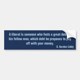 Definitie van een liberaal (Liddy) Bumpersticker