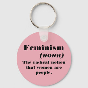 Definitie van feminisme sleutelhanger