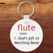 Definitie van flute sleutelhanger (Voorkant)