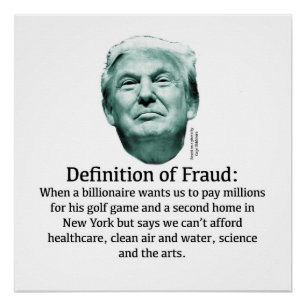 Definitie van fraude: Wanneer een miljardair... Perfect Poster