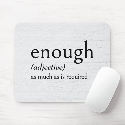 Definitie van GENOEG Muismat (Met muis)