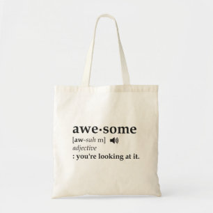 Definitie van Geweldige Je bekijkt het Tote Bag