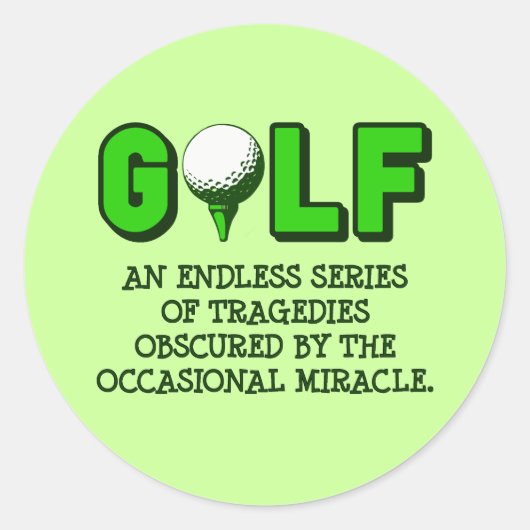 DEFINITIE VAN GOLF RONDE STICKER (Voorkant)