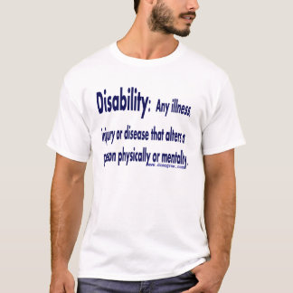 definitie van handicap t-shirt