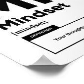 Definitie van indset | MOTIVATIE POSTER (Hoek)