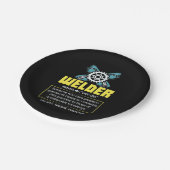 Definitie van lassen papieren bordje (Gekanteld)