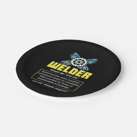 Definitie van lassen papieren bordje (Gekanteld)