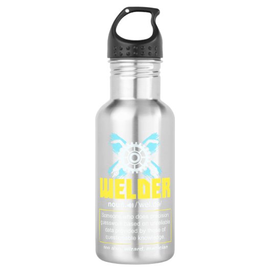 Definitie van lassen waterfles (Voorkant)