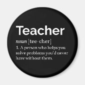 Definitie van leraar magneet (Voorkant)