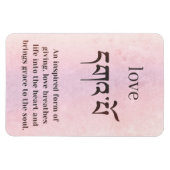 Definitie van liefde magneet (Horizontaal)