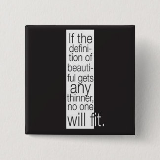 Definitie van mooi. Knoop Vierkante Button 5,1 Cm