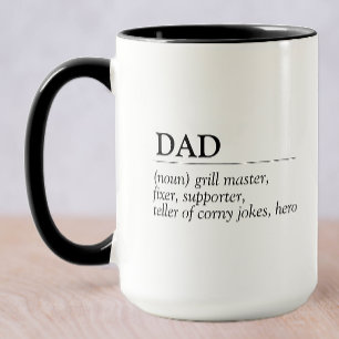 Definitie van pap Vaderdag Mok