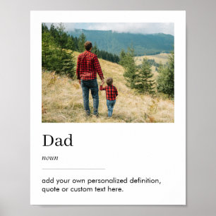 Definitie van papa Photo Dictionary Poster