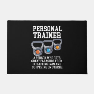 Definitie van persoonlijke trainer deurmat