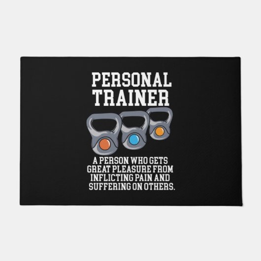 Definitie van persoonlijke trainer deurmat (Voorkant)