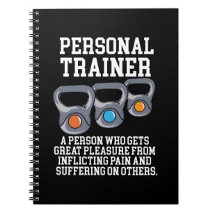 Definitie van persoonlijke trainer notitieboek