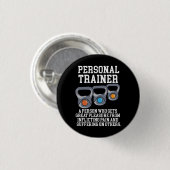 Definitie van persoonlijke trainer ronde button 3,2 cm (Voorkant /achterkant)