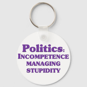 Definitie van politiek sleutelhanger