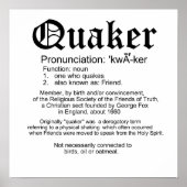 Definitie van Quaker Poster (Voorkant)