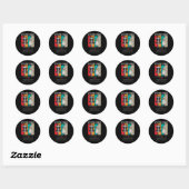 Definitie van schijfgolfspeler Frisbee schijf Golf Ronde Sticker (Vel)