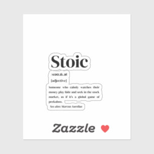 definitie van stoïcijnse handel sticker
