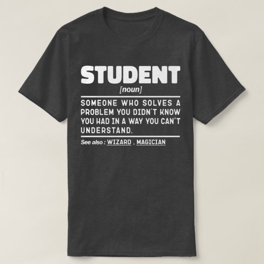 Definitie van student zelfstandig naamwoord Funny  T-shirt (Design voorkant)
